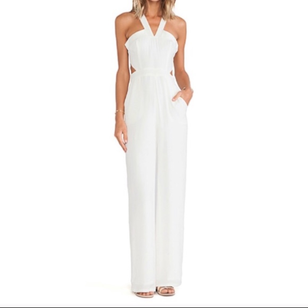 Lovers + Friends white jumpsuit